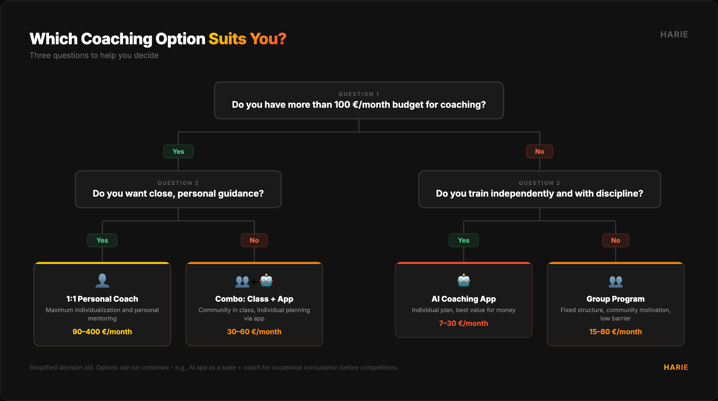 Which Coaching Option Suits You? Three Questions to Help You Decide